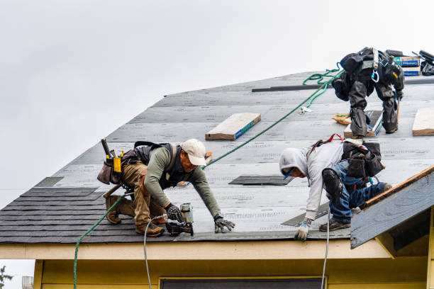 Professional Roofing technician working in Chesterville, OH